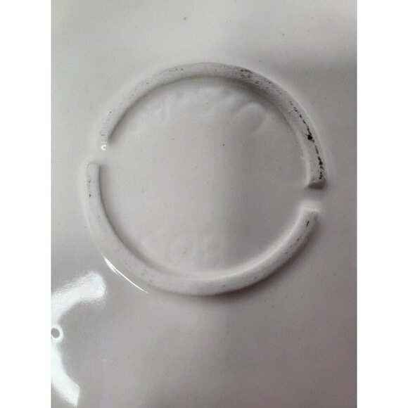 𝅺VINTAGE California Pottery Blue Duck Design Pie Plate Baking Dish Ovenware 10" - Picture 5 of 8